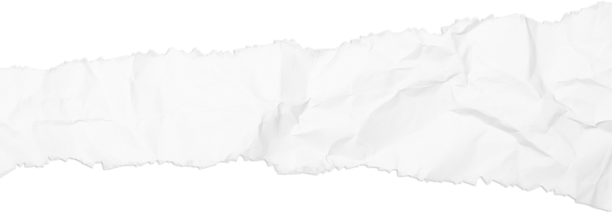 Crumpled Torn White Paper